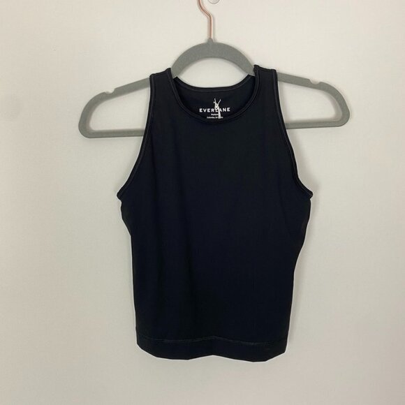 Everlane The Perform Tank Top Black Womens XS Built in Bra Workout Active - Picture 1 of 6